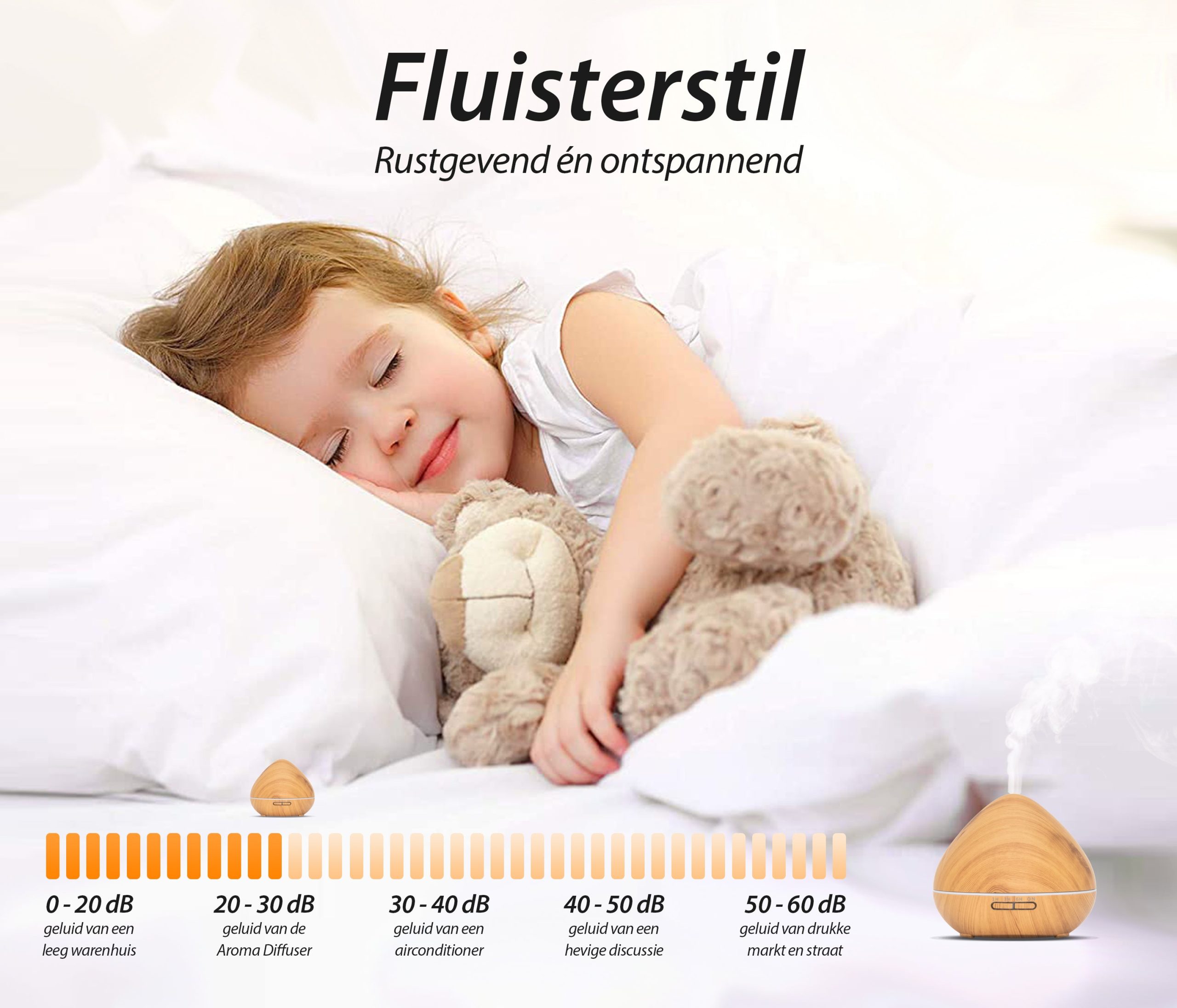 Zen aroma diffuser | licht hout - Afbeelding 6